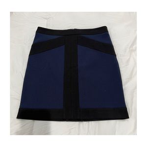 bcbg generation navy blue and black skirt